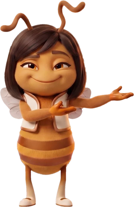Abelha da Rede Bee apresentando o benefício